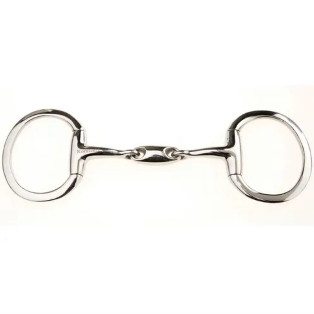 Korsteel oval mouth eggbutt snaffle bit 5.5 equestrian rider horseback tack